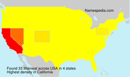 Surname Mainwal in USA Surname Mainwal in USA