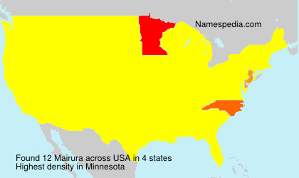 Surname Mairura in USA Surname Mairura in USA