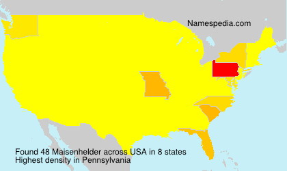 Surname Maisenhelder in USA