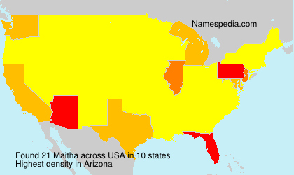 Surname Maitha in USA Surname Maitha in USA