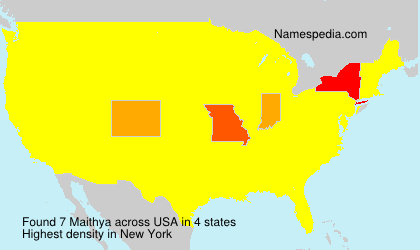 Surname Maithya in USA