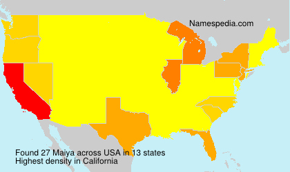 Surname Maiya in USA Surname Maiya in USA