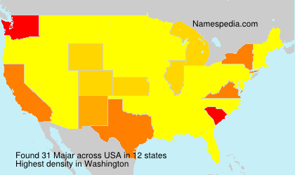 Surname Majar in USA Surname Majar in USA