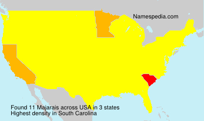Surname Majarais in USA