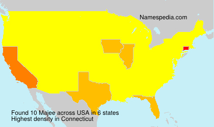 Surname Majee in USA Surname Majee in USA