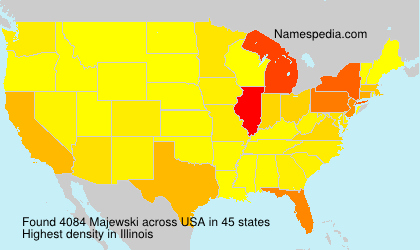 Surname Majewski in USA Surname Majewski in USA