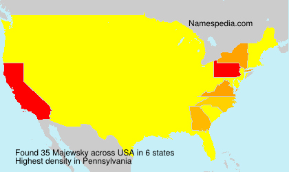 Surname Majewsky in USA Surname Majewsky in USA