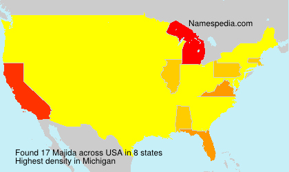 Surname Majida in USA Surname Majida in USA
