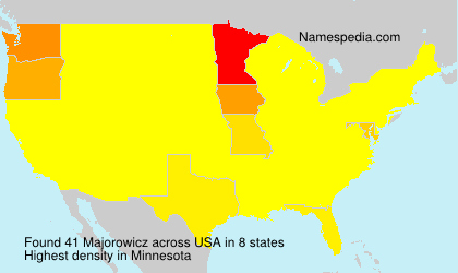 Surname Majorowicz in USA Surname Majorowicz in USA
