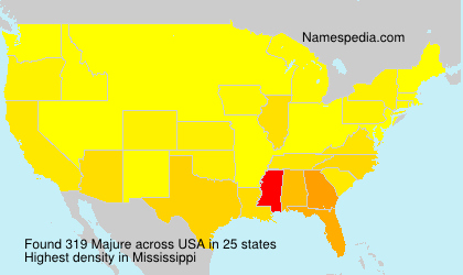Surname Majure in USA Surname Majure in USA