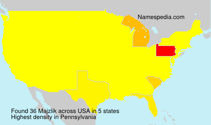 Surname Majzlik in USA Surname Majzlik in USA