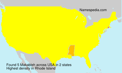 Surname Makableh in USA Surname Makableh in USA