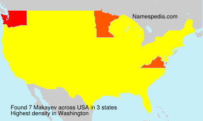 Surname Makayev in USA Surname Makayev in USA