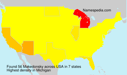 Surname Makedonsky in USA