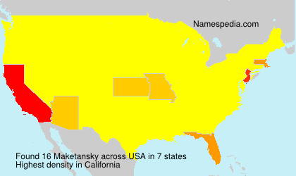 Surname Maketansky in USA Surname Maketansky in USA