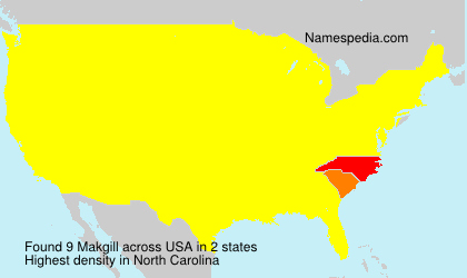 Surname Makgill in USA Surname Makgill in USA