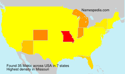 Surname Makic in USA Surname Makic in USA