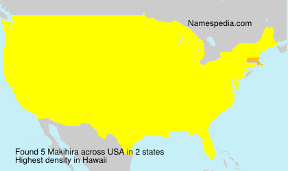 Surname Makihira in USA Surname Makihira in USA