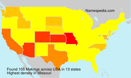Surname Makings in USA Surname Makings in USA