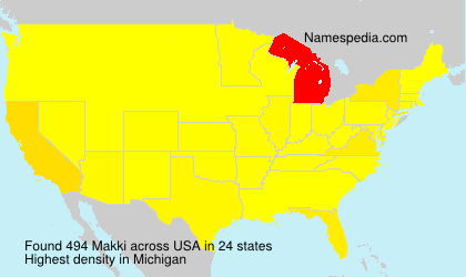 Surname Makki in USA