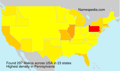 Surname Makos in USA Surname Makos in USA