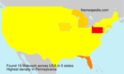 Surname Makosch in USA Surname Makosch in USA