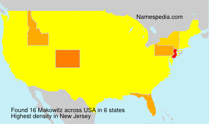 Surname Makowitz in USA Surname Makowitz in USA