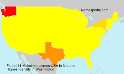 Surname Maksimos in USA Surname Maksimos in USA