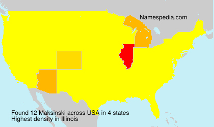 Surname Maksinski in USA Surname Maksinski in USA