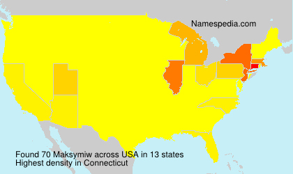 Surname Maksymiw in USA Surname Maksymiw in USA