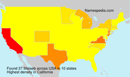 Surname Malaeb in USA Surname Malaeb in USA