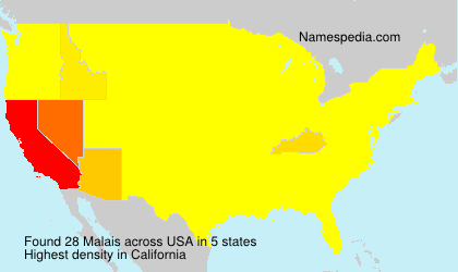 Surname Malais in USA Surname Malais in USA