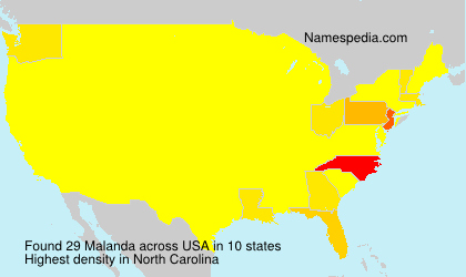 Surname Malanda in USA Surname Malanda in USA