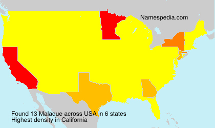 Surname Malaque in USA Surname Malaque in USA
