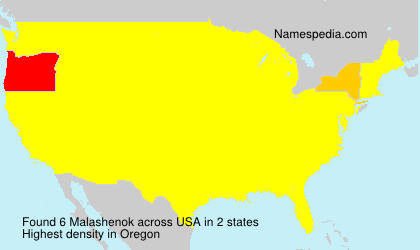 Surname Malashenok in USA Surname Malashenok in USA