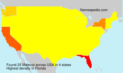 Surname Malecot in USA Surname Malecot in USA