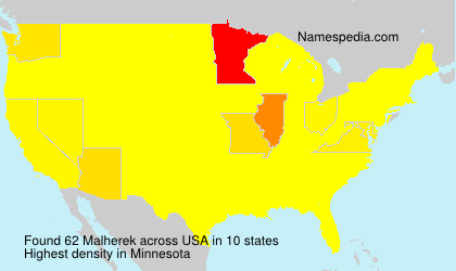 Surname Malherek in USA