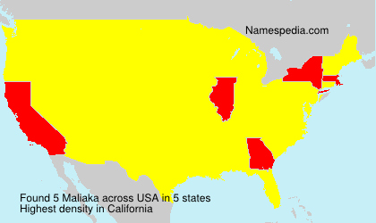 Surname Maliaka in USA Surname Maliaka in USA