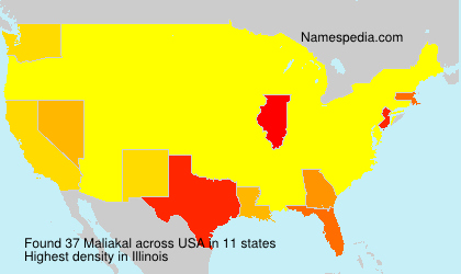Surname Maliakal in USA Surname Maliakal in USA