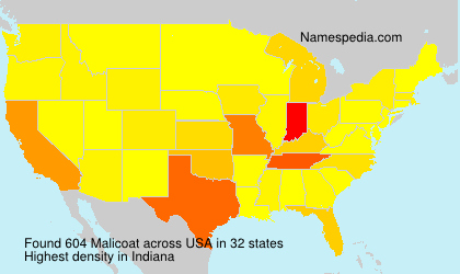 Surname Malicoat in USA Surname Malicoat in USA