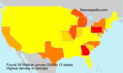 Surname Malikah in USA Surname Malikah in USA