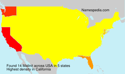 Surname Malinit in USA Surname Malinit in USA