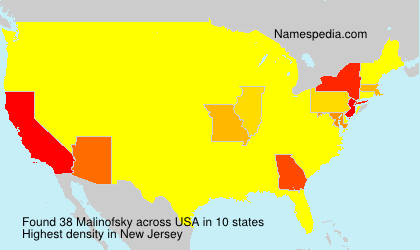 Surname Malinofsky in USA Surname Malinofsky in USA