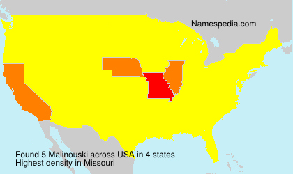 Surname Malinouski in USA Surname Malinouski in USA
