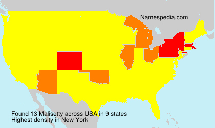 Surname Malisetty in USA Surname Malisetty in USA