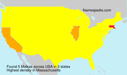 Surname Malkas in USA
