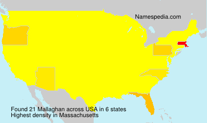 Surname Mallaghan in USA Surname Mallaghan in USA