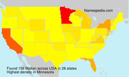Surname Mallan in USA Surname Mallan in USA