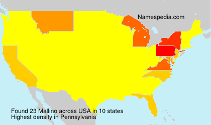 Surname Mallino in USA Surname Mallino in USA