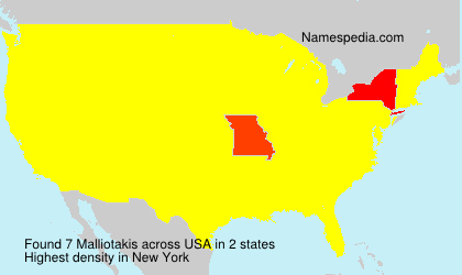 Surname Malliotakis in USA Surname Malliotakis in USA